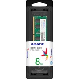ADATA Premier hukommelsesmodul 8 GB 1 x 8 GB DDR4 Grøn, 8 GB, 1 x 8 GB, DDR4, 3200 MHz, 260-pin SO-DIMM