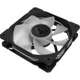 ASUS TUF Gaming TR120 ARGB Reverse Fan - Triple Pack Computerkabinet Ventilator 12 cm Sort, Sag fan Sort/gennemsigtig, Ventilator, 12 cm, Sort