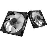 ASUS TUF Gaming TR120 ARGB Reverse Fan - Triple Pack Computerkabinet Ventilator 12 cm Sort, Sag fan Sort/gennemsigtig, Ventilator, 12 cm, Sort