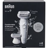 Braun Silk-épil 9 SES9-041 SensoSmart, Epilator Hvid/Sølv