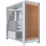 Corsair CC-9011354-WW, Towerkabinet Hvid/træ