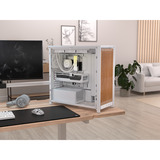 Corsair CC-9011354-WW, Towerkabinet Hvid/træ