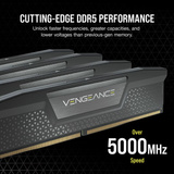 Corsair P- D532GB 6400-32 Vengeance bk K2 COR SI, Hukommelse Sort