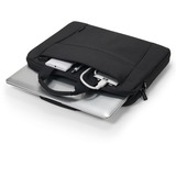 DICOTA Eco Slim Case BASE taske og etui til notebook 35,8 cm (14.1") Sort, Laptop grå, 35,8 cm (14.1"), Skulderrem, 350 g