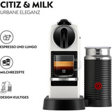 DeLonghi NESPRESSO® CitiZ&Milk EN267WAE Kapselmaskine fra , Hvid, Kapsel maskine Hvid/Sølv, Hvid, Filter kaffemaskine, 1 L, Kaffekapsel, 1710 W, Hvid