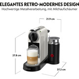 DeLonghi NESPRESSO® CitiZ&Milk EN267WAE Kapselmaskine fra , Hvid, Kapsel maskine Hvid/Sølv, Hvid, Filter kaffemaskine, 1 L, Kaffekapsel, 1710 W, Hvid