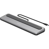 Digitus 12-ports USB-C 8K dockingstation, Docking station grå/Sort