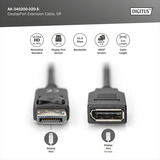Digitus AK-340200-020-S, Forlængerledning Sort