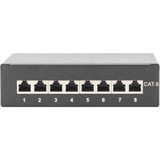 Digitus CAT 6 Class E, Patch Panel Sort, RJ-45, Cat6, Sort, 285 mm, 55 mm, 778 g