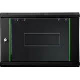 Digitus DN-19 07-U-EC-SW stativ 7U Vægmonteret stativ Sort, IT kabinet Sort, Vægmonteret stativ, 7U, 60 kg, Nøglelås, 15 kg, Sort