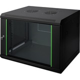 Digitus DN-19 07-U-EC-SW stativ 7U Vægmonteret stativ Sort, IT kabinet Sort, Vægmonteret stativ, 7U, 60 kg, Nøglelås, 15 kg, Sort