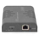 Digitus HDMI KVM IP Extender Modtager, KVM-switchen Sort