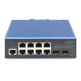 Digitus Industriel 8+2-port L2 administreret Gigabit Ethernet PoE-switch 