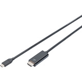 Digitus USB-C adapterkabel USB-C > HDMI A, 4K @ 60HZ Sort