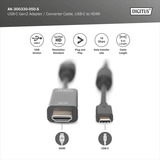 Digitus USB-C adapterkabel USB-C > HDMI A, 4K @ 60HZ Sort