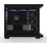 FSP M580-BP Midi Tower Sort, Towerkabinet Sort, Midi Tower, PC, Sort, ATX, micro ATX, Mini-ITX, Glas, SPCC, 16 cm