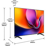 Hisense 58A6S, LED-tv Sort/mørk grå