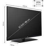 JVC LT-32VH4455 TV 81,3 cm (32") HD Sort 250 cd/m², LED-tv Sort, 81,3 cm (32"), 1366 x 768 pixel, HD, DVB-C, DVB-S2, DVB-T2, Sort