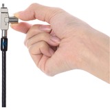 Kensington Slim N17 2.0 nøgle laptop lås til kileformede porte - Master nøgle, Slot Sort, Kensington, Nøgle, Kulstofstål, Sort