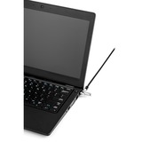 Kensington Slim N17 2.0 nøgle laptop lås til kileformede porte - Master nøgle, Slot Sort, Kensington, Nøgle, Kulstofstål, Sort