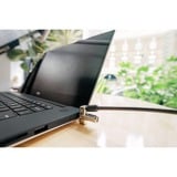 Kensington Slim N17 2.0 nøgle laptop lås til kileformede porte - Master nøgle, Slot Sort, Kensington, Nøgle, Kulstofstål, Sort