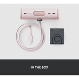 Logitech Brio 500, Webcam Rosa/Sort