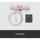 Logitech Brio 500, Webcam Rosa/Sort