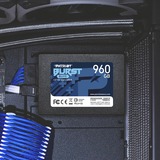 Patriot Burst Elite 2.5" 960 GB Serial ATA III, Solid state-drev Sort, 960 GB, 2.5", 450 MB/s, 6 Gbit/sek.