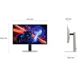 Samsung G60SF computerskærm 68,6 cm (27") 2560 x 1440 pixel Quad HD OLED Sølv, Gaming Skærm Sølv, 68,6 cm (27"), 2560 x 1440 pixel, Quad HD, OLED, 0,03 ms, Sølv