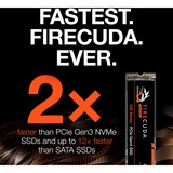 Seagate FireCuda 530 M.2 1000 GB PCI Express 4.0 3D TLC NVMe, Solid state-drev 1000 GB, M.2, 7300 MB/s