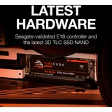Seagate FireCuda 530 M.2 1000 GB PCI Express 4.0 3D TLC NVMe, Solid state-drev 1000 GB, M.2, 7300 MB/s