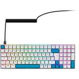 Sharkoon SKILLER SGK50 S2 PBT, Gaming-tastatur Hvid, DE-layout, Gateron G Pro 3.0 Yellow