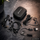 Sharkoon Stealthbite IEM, Hovedtelefoner Sort