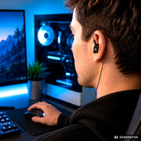 Sharkoon Stealthbite IEM, Hovedtelefoner Sort