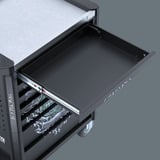 Wera 9706 Tool Rebel Værkstedsvogn Stainless 2, med udstyr, Værktøj Rulleborde værktøjsvogn Sort/Sølv