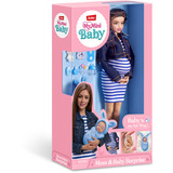 ZURU MyMini - Graviditetsdukke Mode dukke, Hunstik, 3 År, 315 mm, 170 g, Flerfarvet