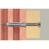 fischer Expansionspløk SX Plus 8x40, Dyvel Lys grå