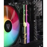 ALTERNATE AGP-WINDOW-INT-14, Gaming PC Sort/gennemsigtig