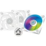 ARCTIC P12 PWM PST A-RGB 0dB 3er 120x120x25, Sag fan Hvid/gennemsigtig
