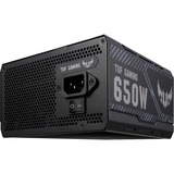 ASUS TUF-GAMING-650B enhed til strømforsyning 650 W 20+4 pin ATX ATX Sort, PC strømforsyning Sort, 650 W, 100 - 240 V, 25 A, 130 W, 612 W, 130 W