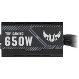 ASUS TUF-GAMING-650B enhed til strømforsyning 650 W 20+4 pin ATX ATX Sort, PC strømforsyning Sort, 650 W, 100 - 240 V, 25 A, 130 W, 612 W, 130 W