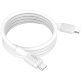 Ansmann Silikonekabel USB-C til USB-C Hvid