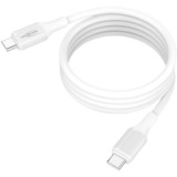 Ansmann Silikonekabel USB-C til USB-C Hvid
