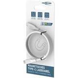 Ansmann Silikonekabel USB-C til USB-C Hvid