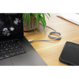Ansmann Silikonekabel USB-C til USB-C Hvid