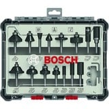 Bosch 2 607 017 471 fræser Bit sæt 15 stk Bit sæt, 6 mm, 15 stk, 35, 25, 13, 16, 32, 13, 16, 27, 29, 25, 19, 8, 10 mm, 25,45,60°