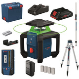 Bosch Rotationslaser GRL18V-3-31G med Akku ProCORE18V 4.0Ah i L-BOXX, Roterende laser Grøn