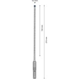 Bosch SDS plus-7X 1 stk, Boremaskine Borehammer, 5,5 mm, 215 mm, Mursten, Beton, Hård beton, Naturlig sten, Sandsten, Sten, 15 cm, SDS-plus