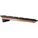 CHERRY DW 9100 SLIM tastatur Mus inkluderet Universel RF trådløs + Bluetooth QWERTY US engelsk Sort, Desktop sæt Sort/Bronze, EU-layout (antal), SX teknologi, Trådløs, RF trådløs + Bluetooth, QWERTY, Sort, Mus inkluderet
