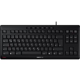 CHERRY STREAM KEYBOARD TKL tastatur Universel USB QWERTY Engelsk Sort Sort, EU-layout (antal), SX teknologi, Ledningsført, USB, Saksnøglekontakt, QWERTY, Sort